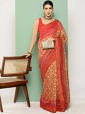 Ahalyaa Women's Traditional wear Saree - Mustard | Grocsy