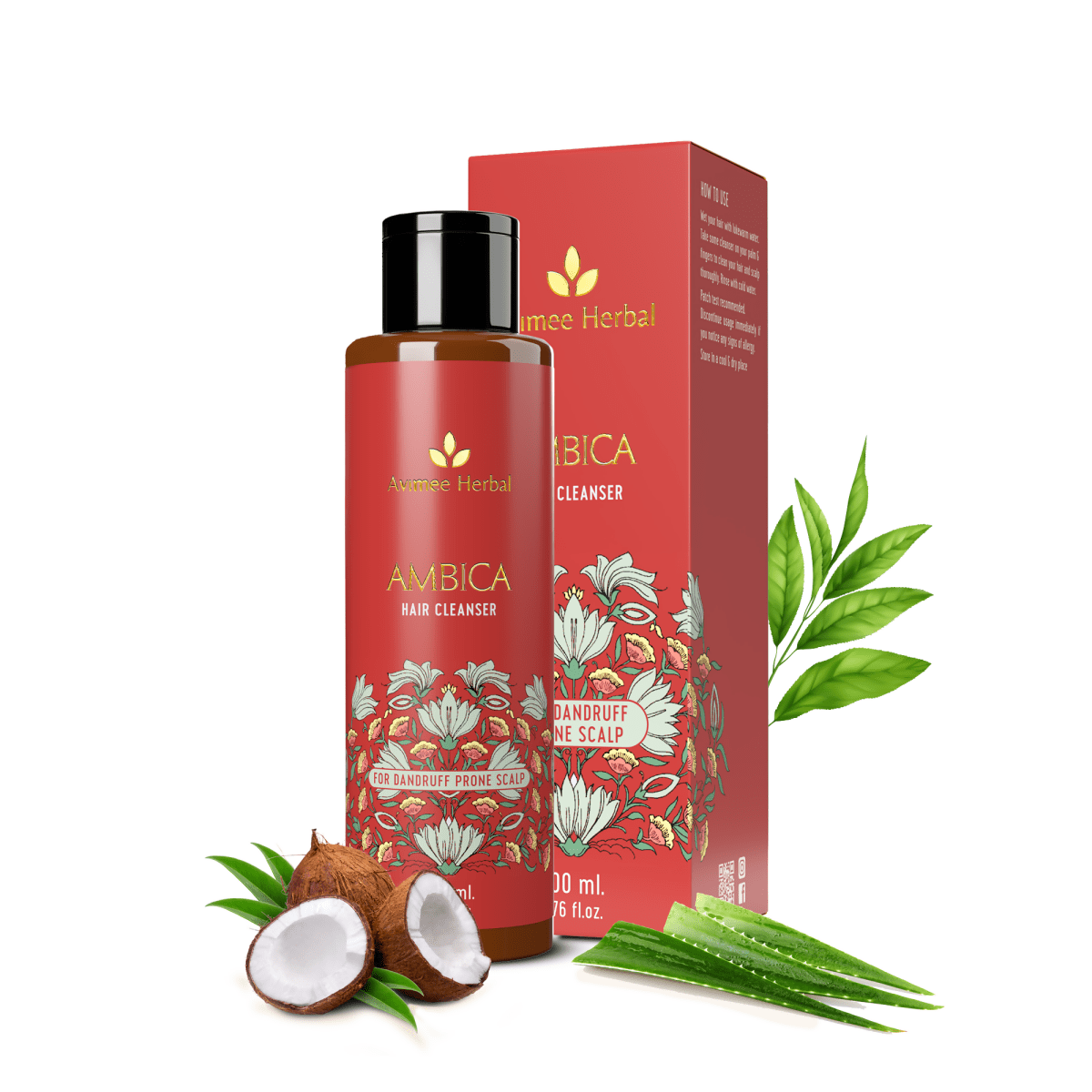 Avimee Herbal Anti Dandruff Kit With Keshpallav Hair Oil & Instant Water Softener, Fights Dandruff & Moisturises Scalp Naturally, | Grocsy