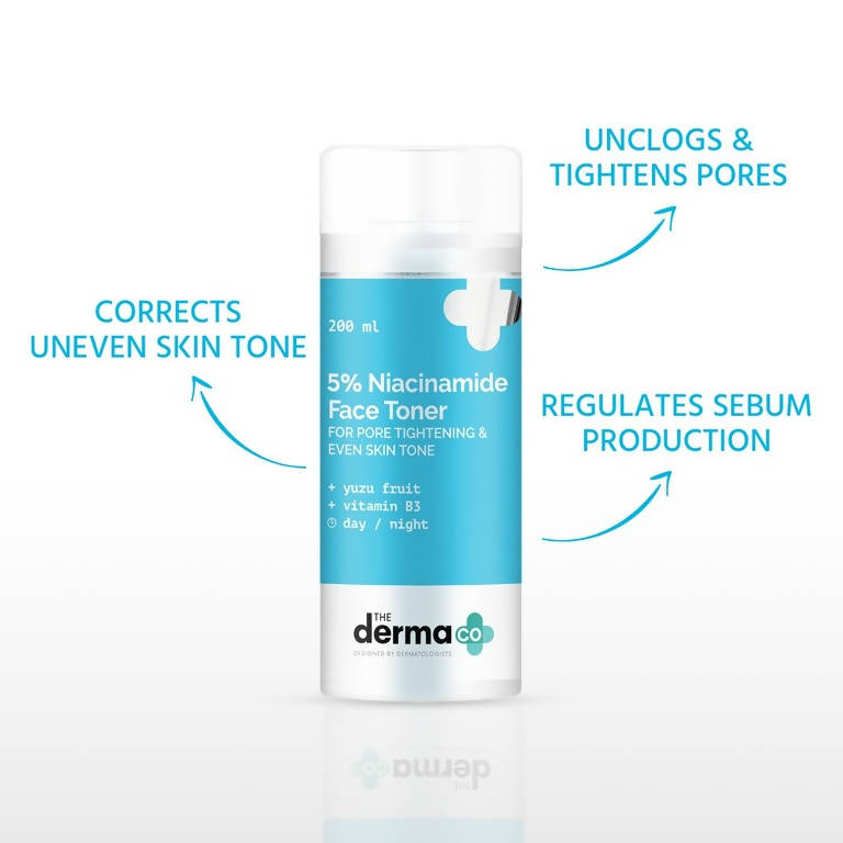 The Derma Co 5% Niacinamide Face Toner for Pore Tightening & Even Skin Tone | Grocsy