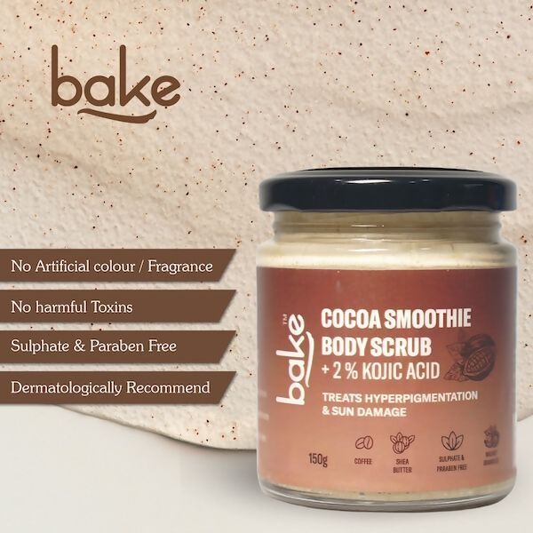 Bake 2% Kojic Acid Cocoa Smoothie Body Scrub | Grocsy
