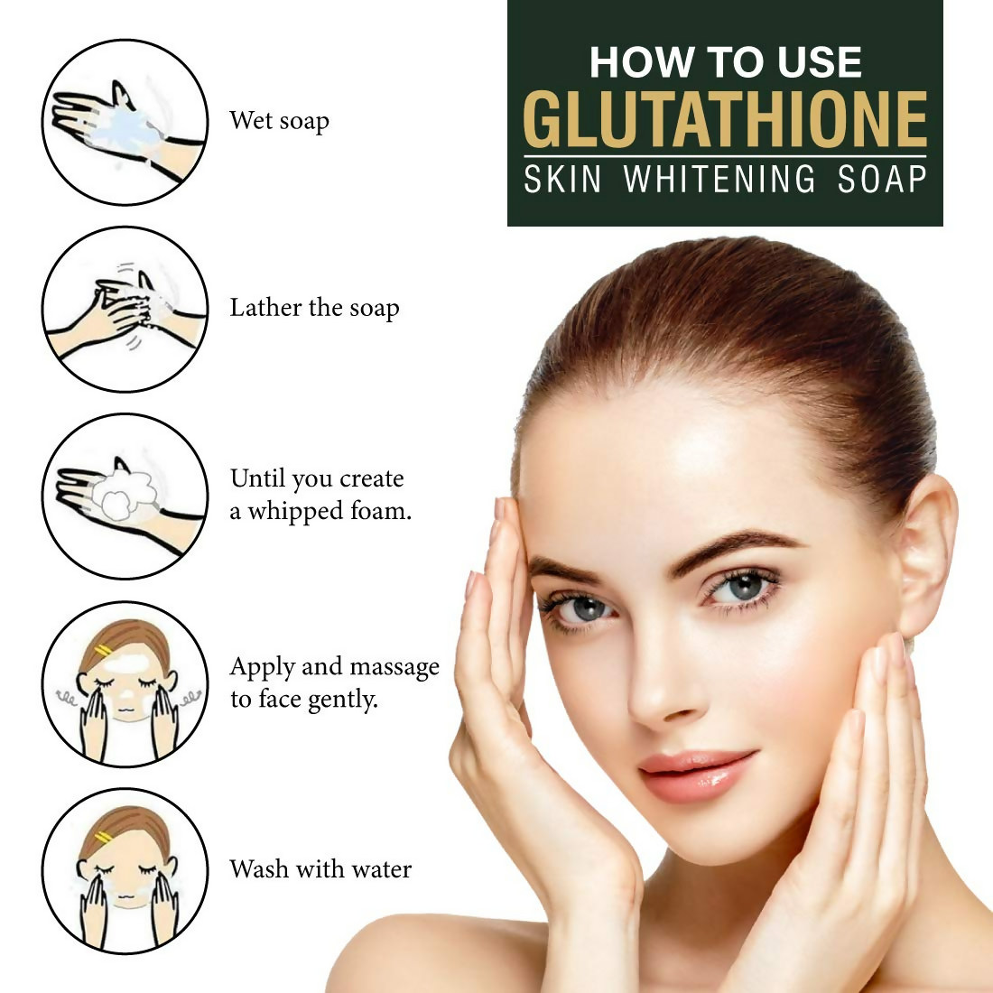 LA Organo Glutathione Skin Whitening Soap | Grocsy