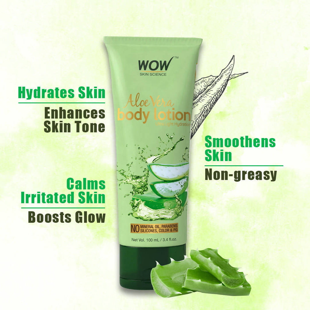 Wow Skin Science Aloe Vera Body Lotion | Grocsy