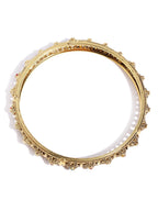 Priyaasi Women Set of 4 Gold-Polished Red & Green Stones Studded Floral Jali work Bangles - Swadesiicart