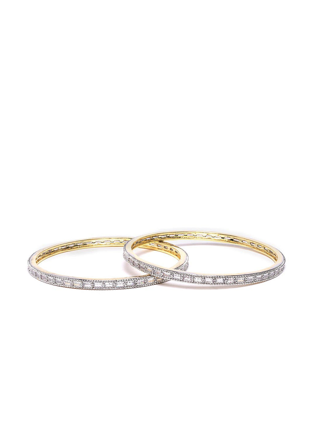 Priyaasi Women Set of 2 AD Studded Bangles - Swadesiicart
