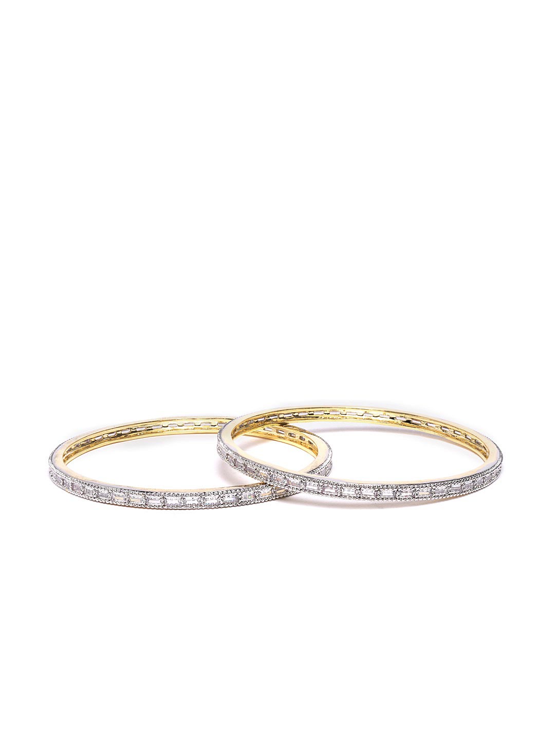 Priyaasi Women Set of 2 AD Studded Bangles - Swadesiicart