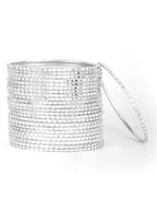 Priyaasi Women Set of 24 Silver Color Bangles - Swadesiicart
