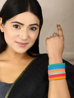 Priyaasi Women Set of 24 Multi-Color Bangles - Swadesiicart