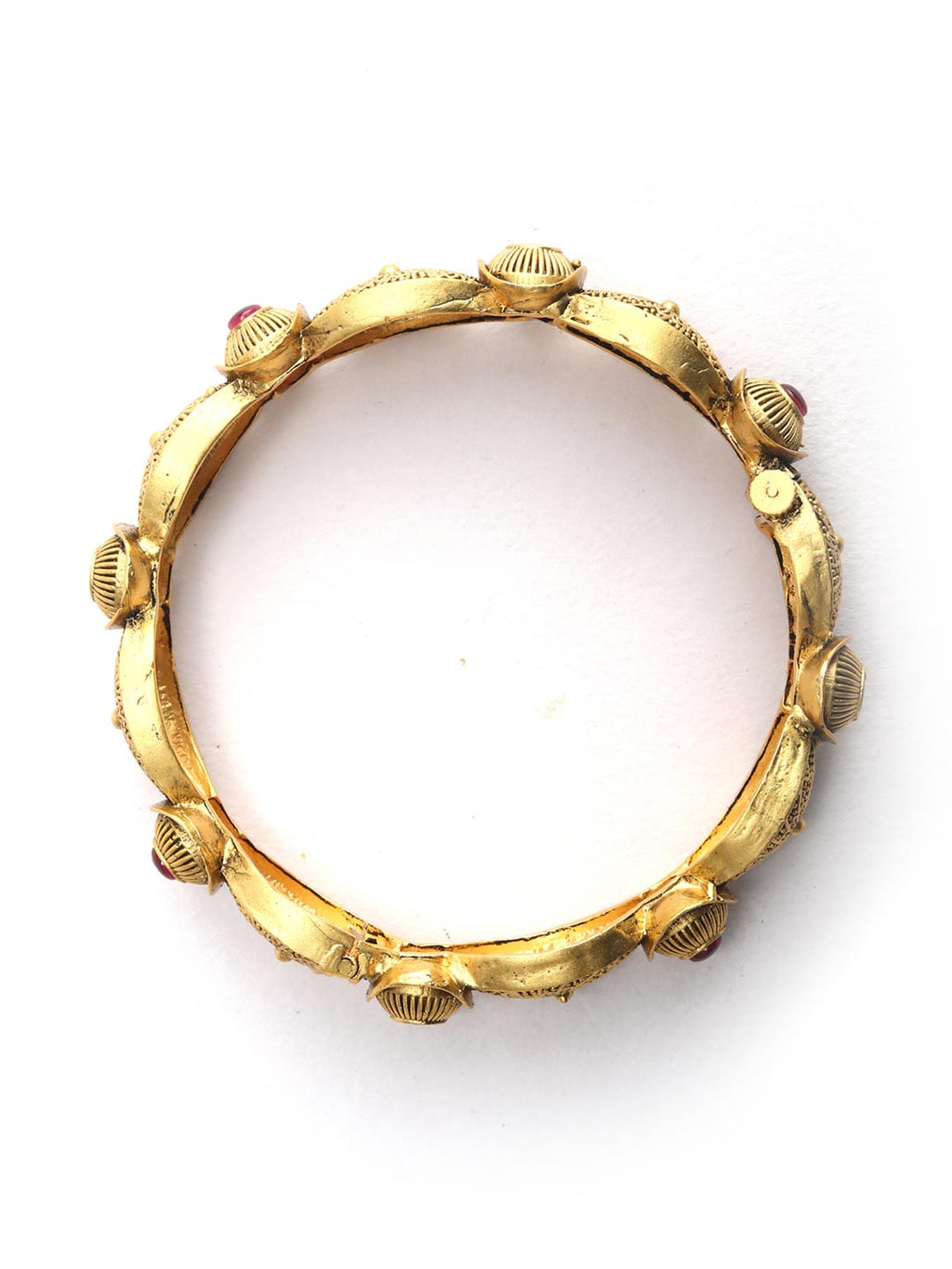 Priyaasi Women Artificial Stones Gold-Polished Set of 2 Bangle Set - Swadesiicart