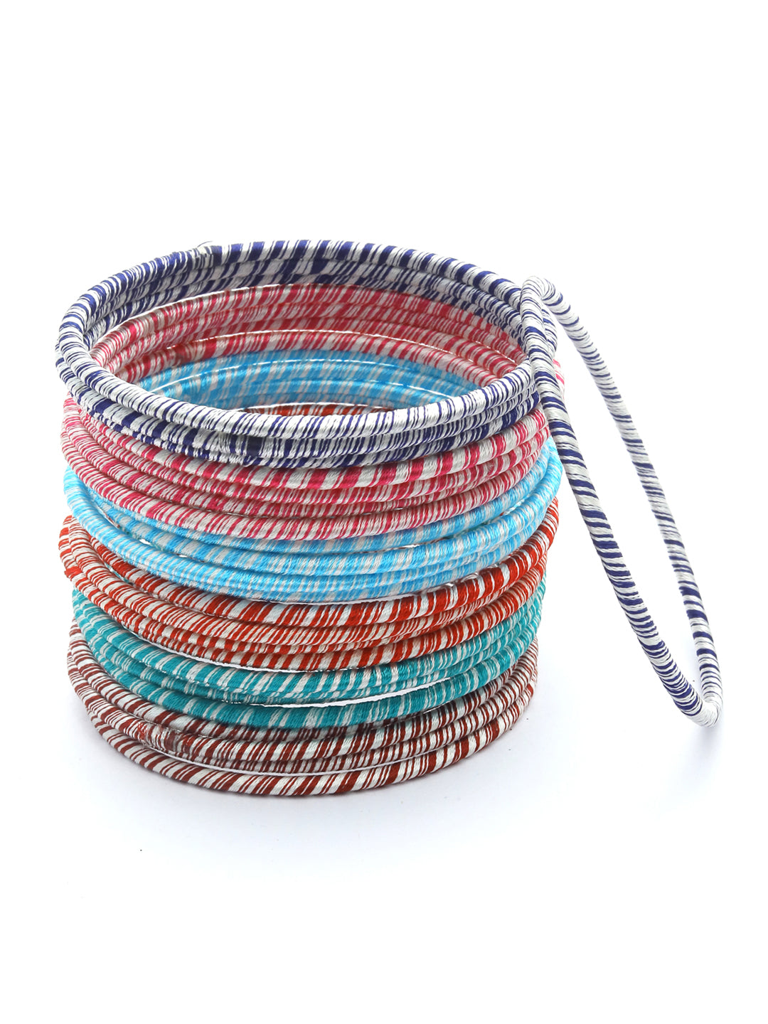 Priyaasi Women Multi-Color Set of 24 Bangle Set - Swadesiicart
