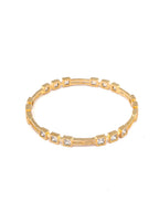 Priyaasi Women Contemporary American Diamond Gold-Polished Set of 2 Bangles - Swadesiicart