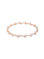 Priyaasi Women Elegant American Diamond Rose Gold Bangles Set of 2 - Swadesiicart