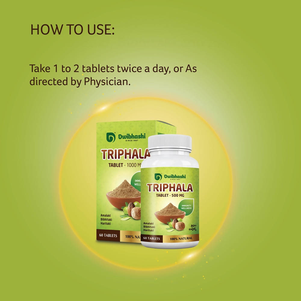 Dwibhashi Triphala Tablets | Grocsy