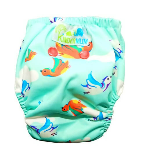 Kindermum Nano Aio Cloth Diaper With 2 Organic Cloth Inserts- Birdie For Kids | Grocsy