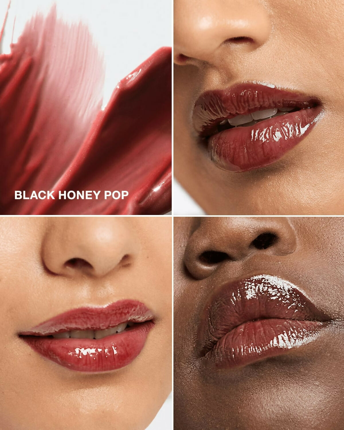 Clinique Pop Plush Creamy Lip Gloss (Black Honey Pop) | Grocsy