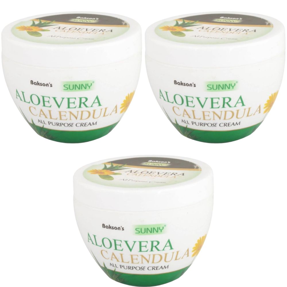 Bakson's Sunny Aloe Vera Calendula Cream | Grocsy