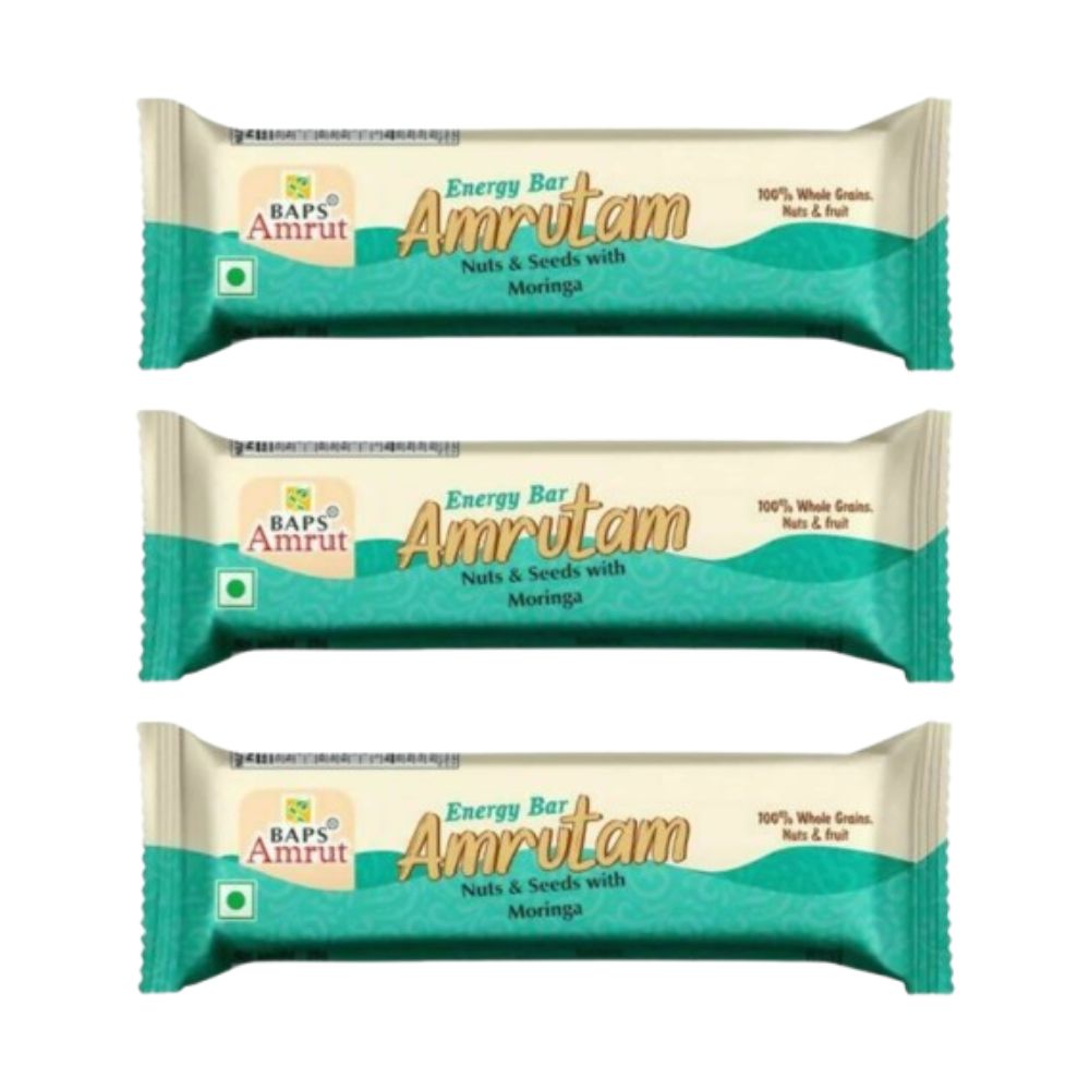Baps Amrut Energy Bar Amrutam (Nuts & Seeds With Moringa) | Grocsy