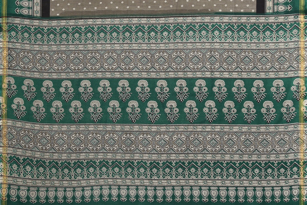 Vamika Linen Jari Border Grey Bollywood Style Saree | Grocsy
