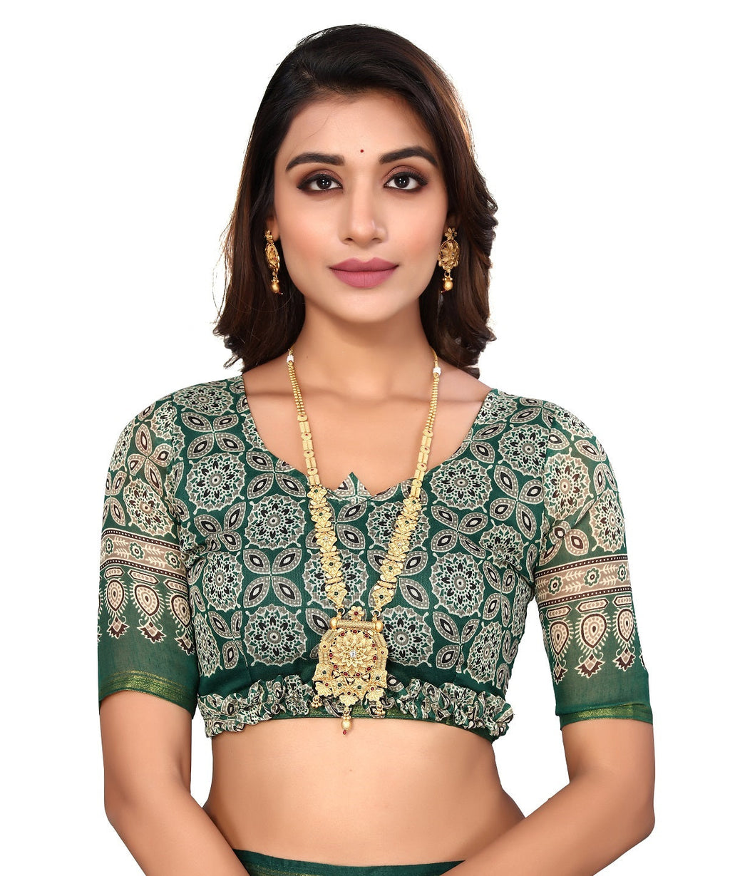 Vamika Linen Jari Border Grey Bollywood Style Saree | Grocsy