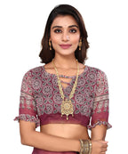 Vamika Linen Jari Border Grey Bollywood Style Saree | Grocsy