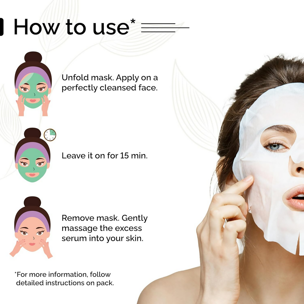 Pyoura Turmeric Infused Face Sheet Mask | Grocsy
