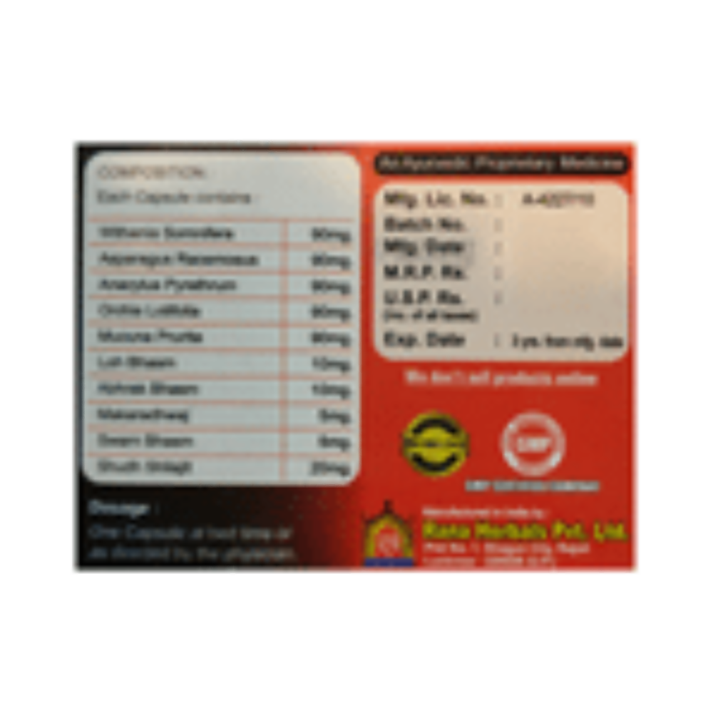 Rana Herbals Extra Time Badshahi Gold for Men capsules | Grocsy