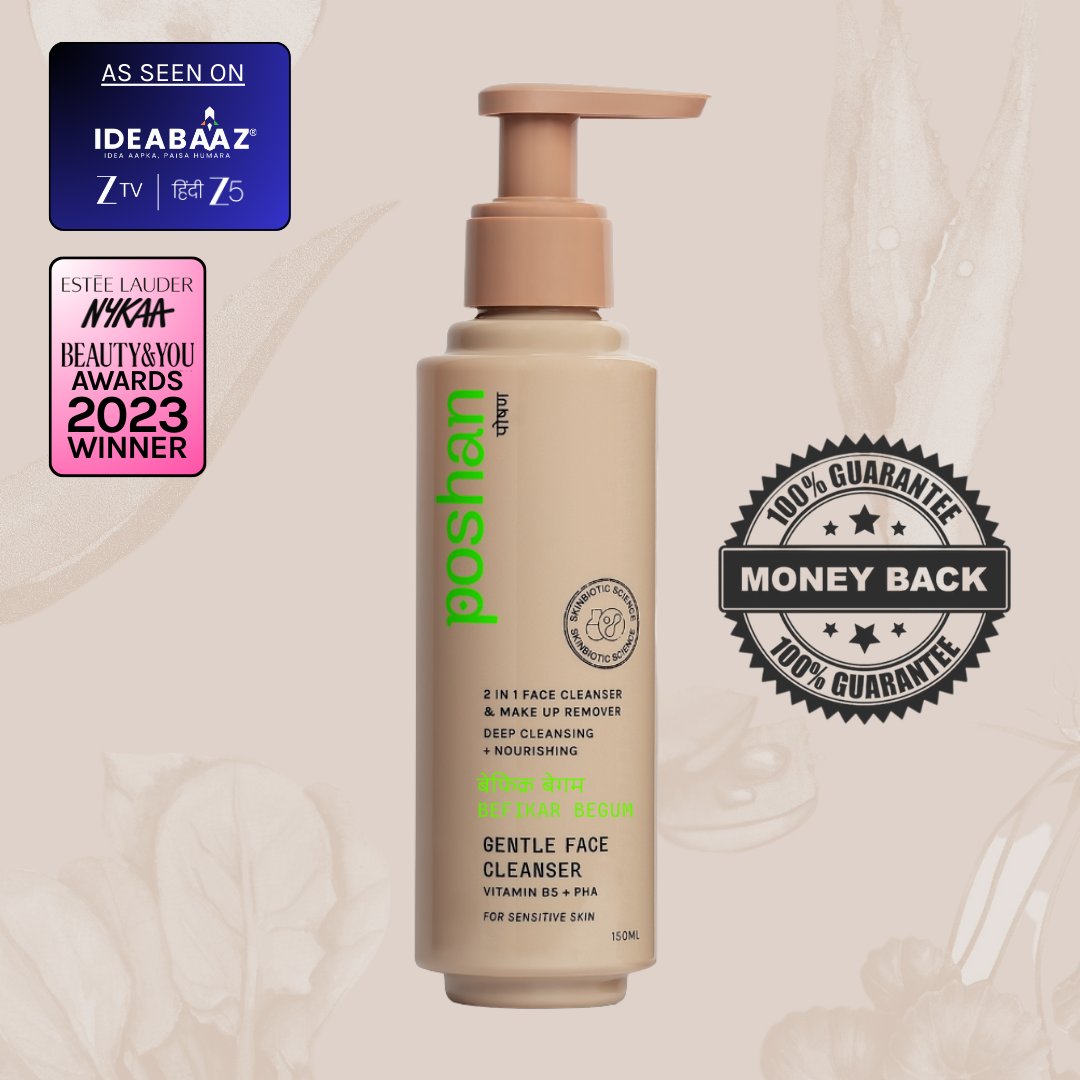 Poshan Skincare Befikar Begum Gentle Face Cleanser | Grocsy