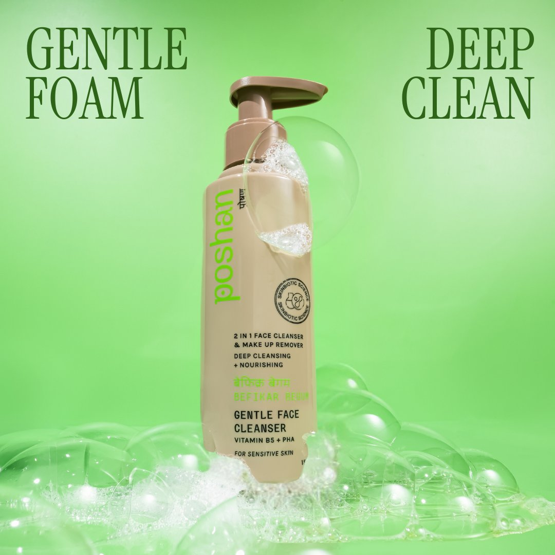 Poshan Skincare Befikar Begum Gentle Face Cleanser | Grocsy