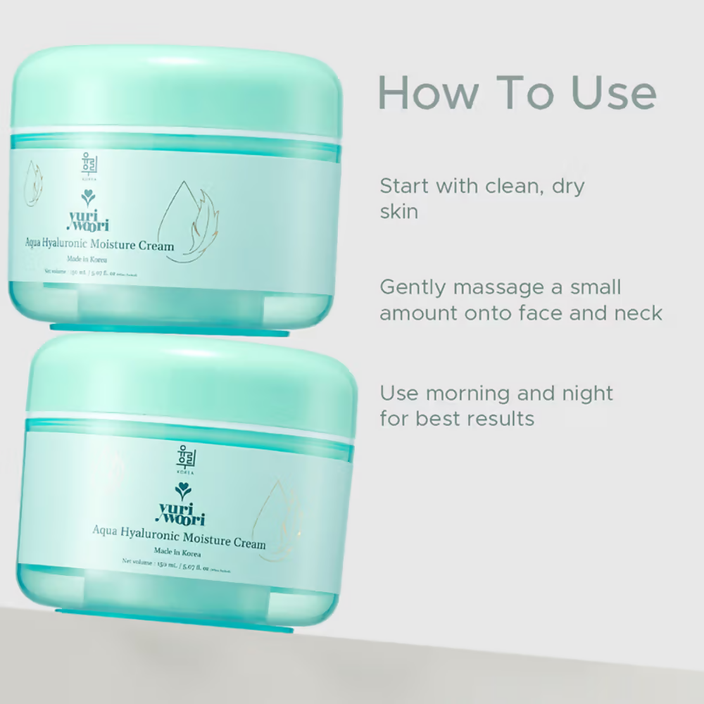 Yuri Woori Aqua Hyaluronic Moisture Cream | Grocsy