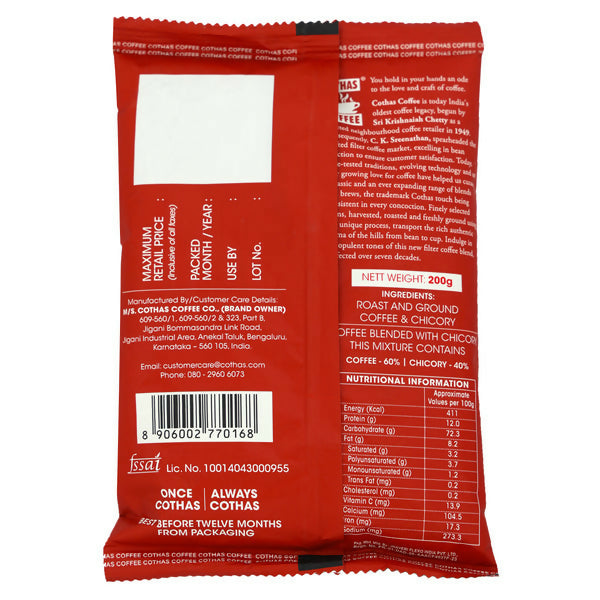 Cothas Coffee Hotel Blend INS Strong Coffee Powder | Grocsy