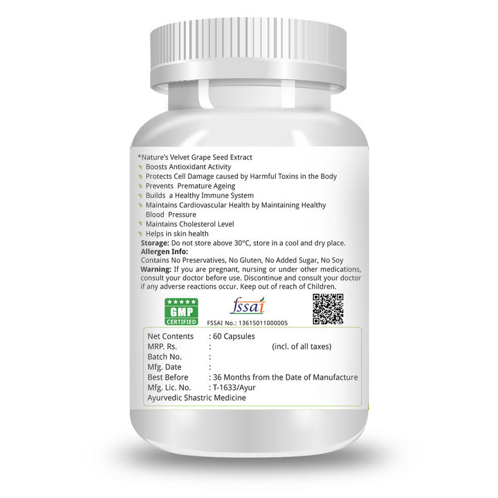 Nature's Velvet Grape Seed Capsules | Grocsy