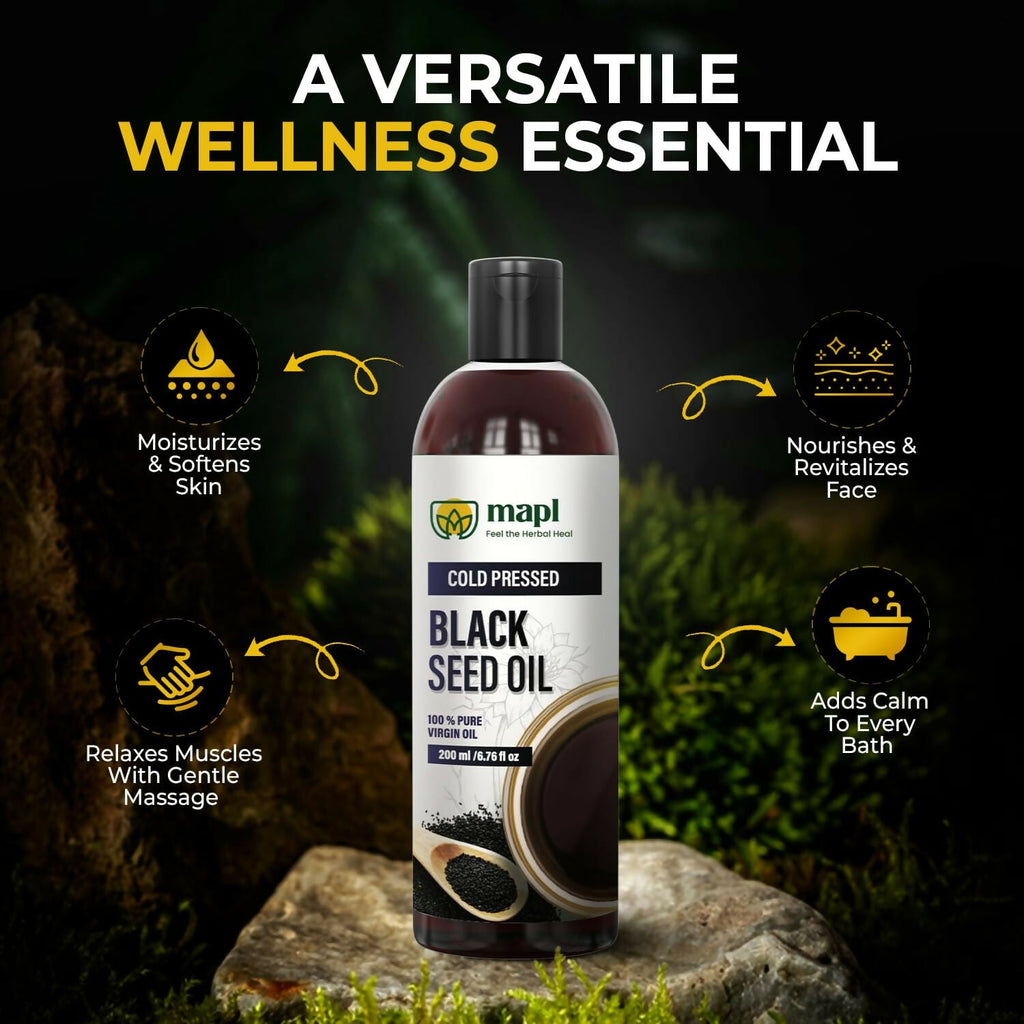 MAPL Organic Black Seed Oil Cold-Pressed | Grocsy