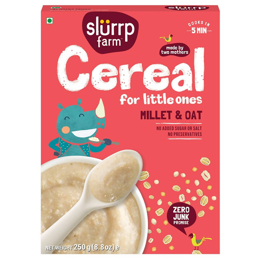 Slurrp Farm Millet & Oat Cereal for Little Ones | Grocsy