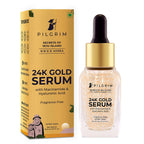 Pilgrim 24K Gold Face Serum With Niacinamide & Hyaluronic Acid, Dewy Primer For Face Make-Up - Korean Skin Care | Grocsy