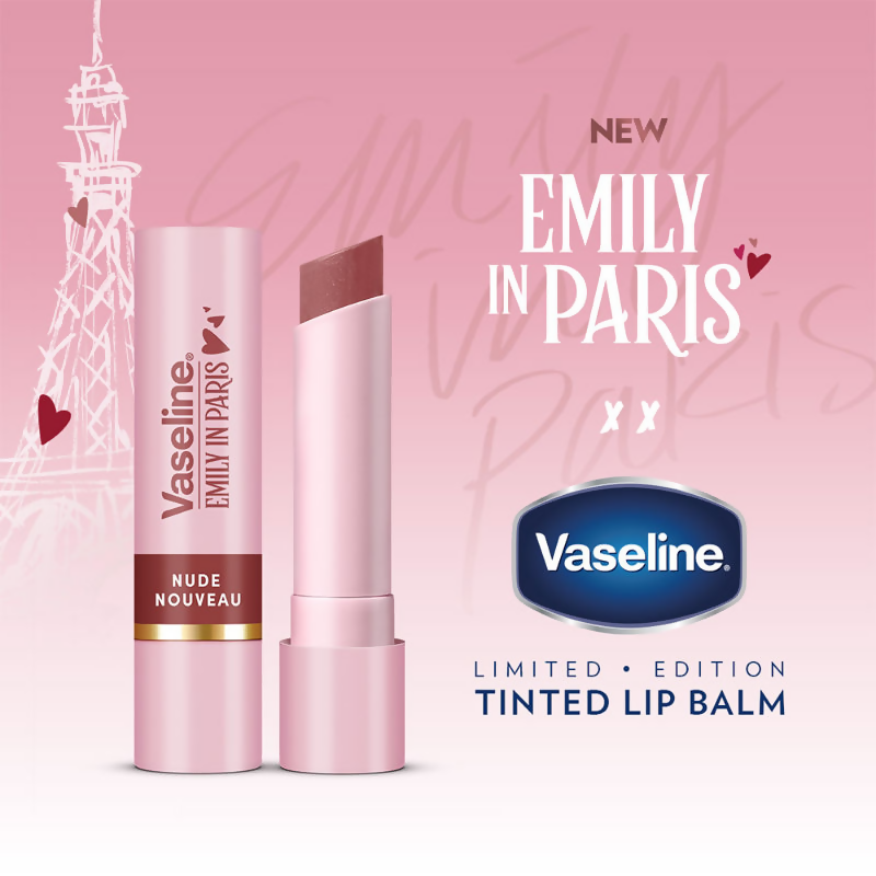 Vaseline Emily In Paris Tinted Lip Balm Stick - Nude Nouveau | Grocsy