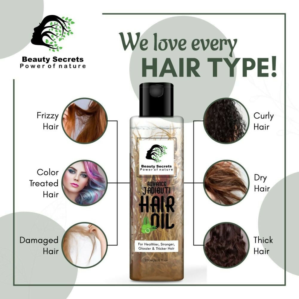 Beauty Secrets Ayurvedic Jadibuti Hair Oil | Grocsy