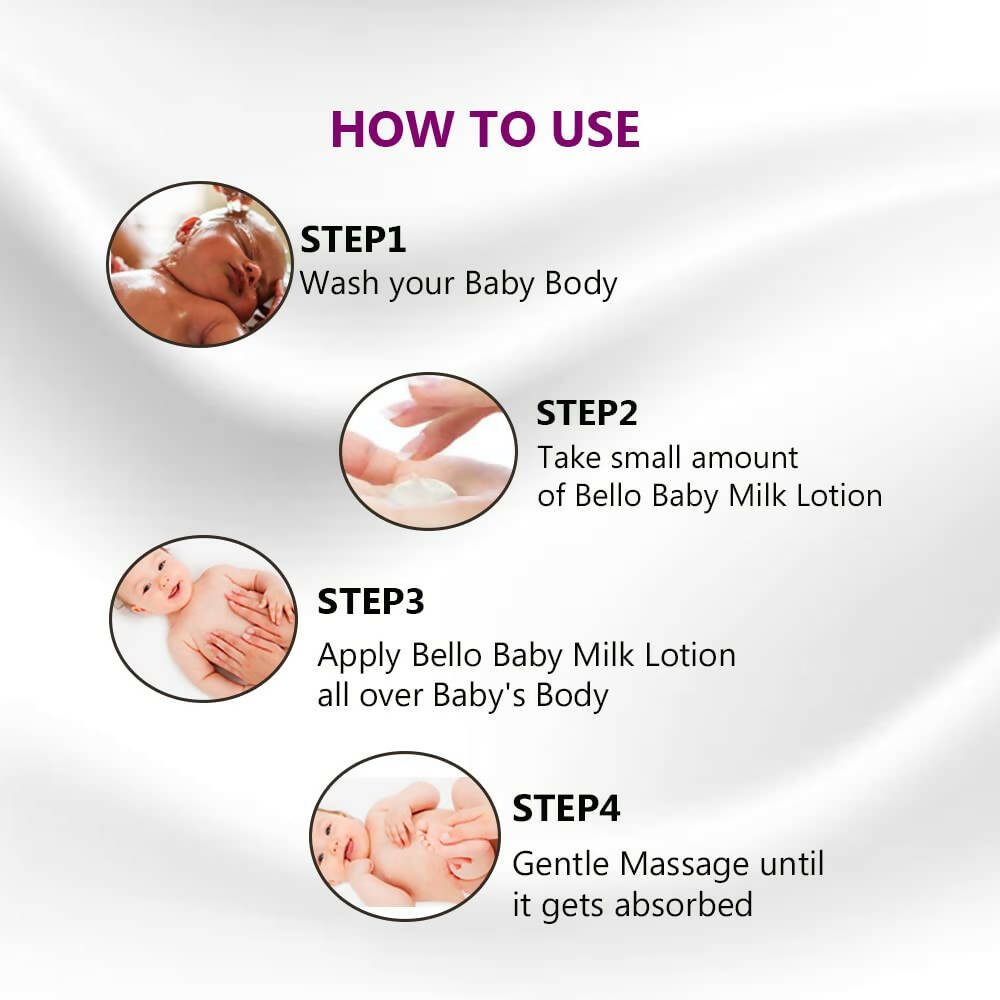 Bello Herbals Baby Milk Lotion | Grocsy