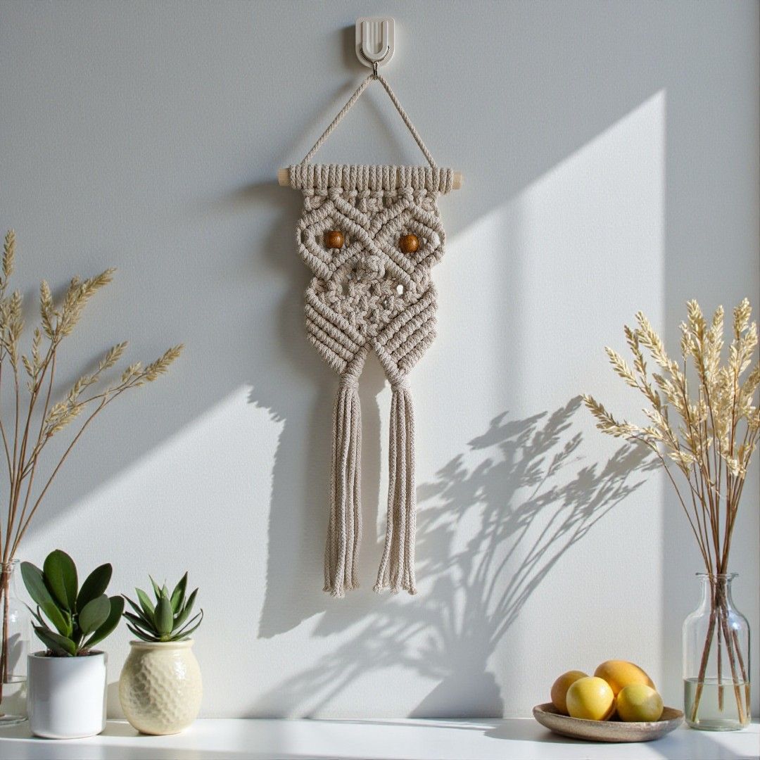Sun Mun Decors Premium Macrame Owl | Grocsy