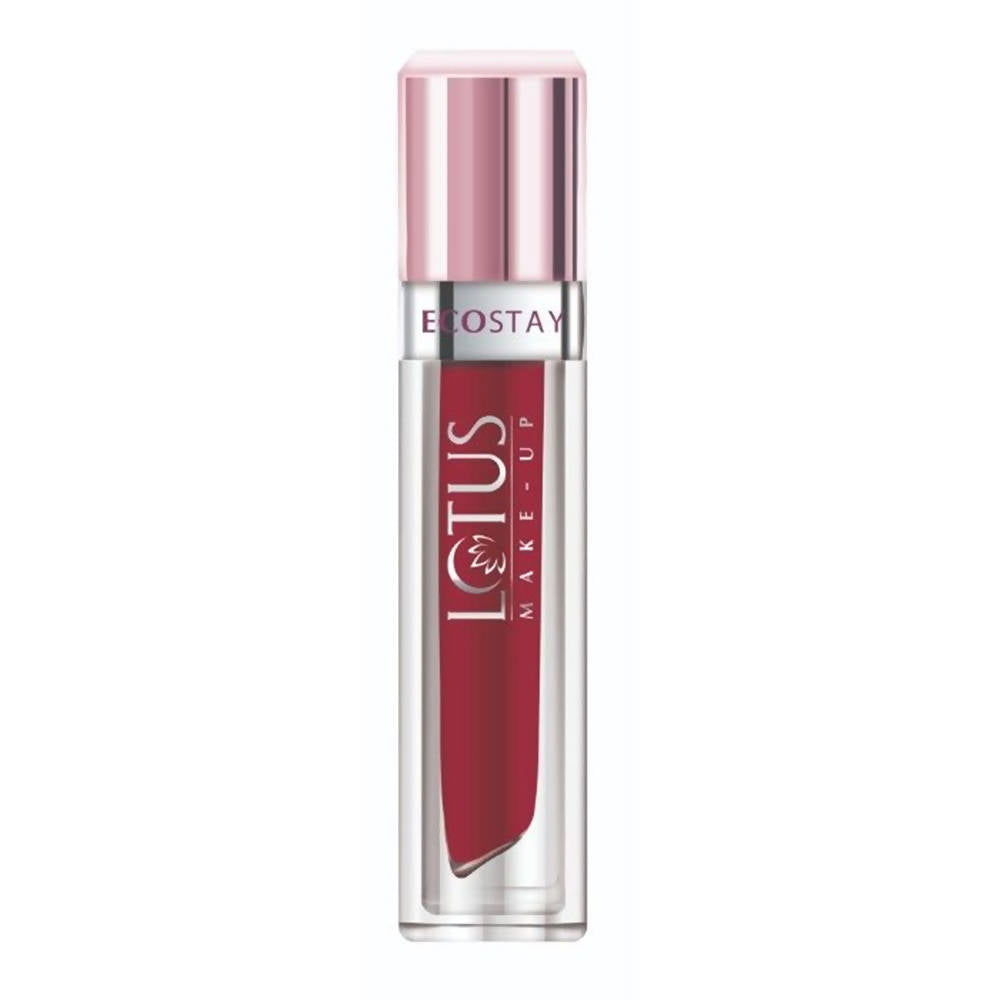 Lotus Make-Up Ecostay Matte Lip Lacquer - Red Fantasy (4 Gm) | Grocsy