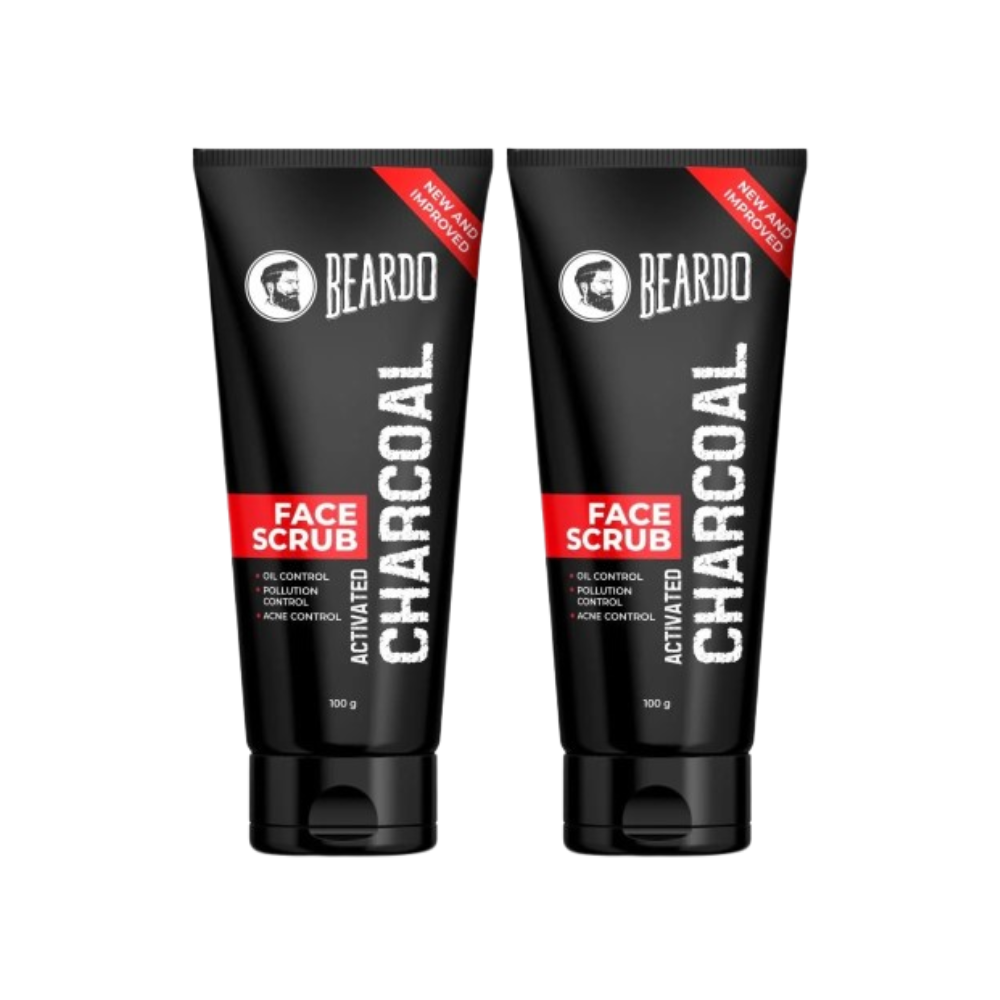 Beardo Activated Charcoal Face Scrub | Grocsy