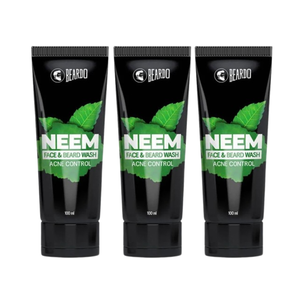 Beardo Neem Face Wash & Beard Wash Acne Control | Grocsy