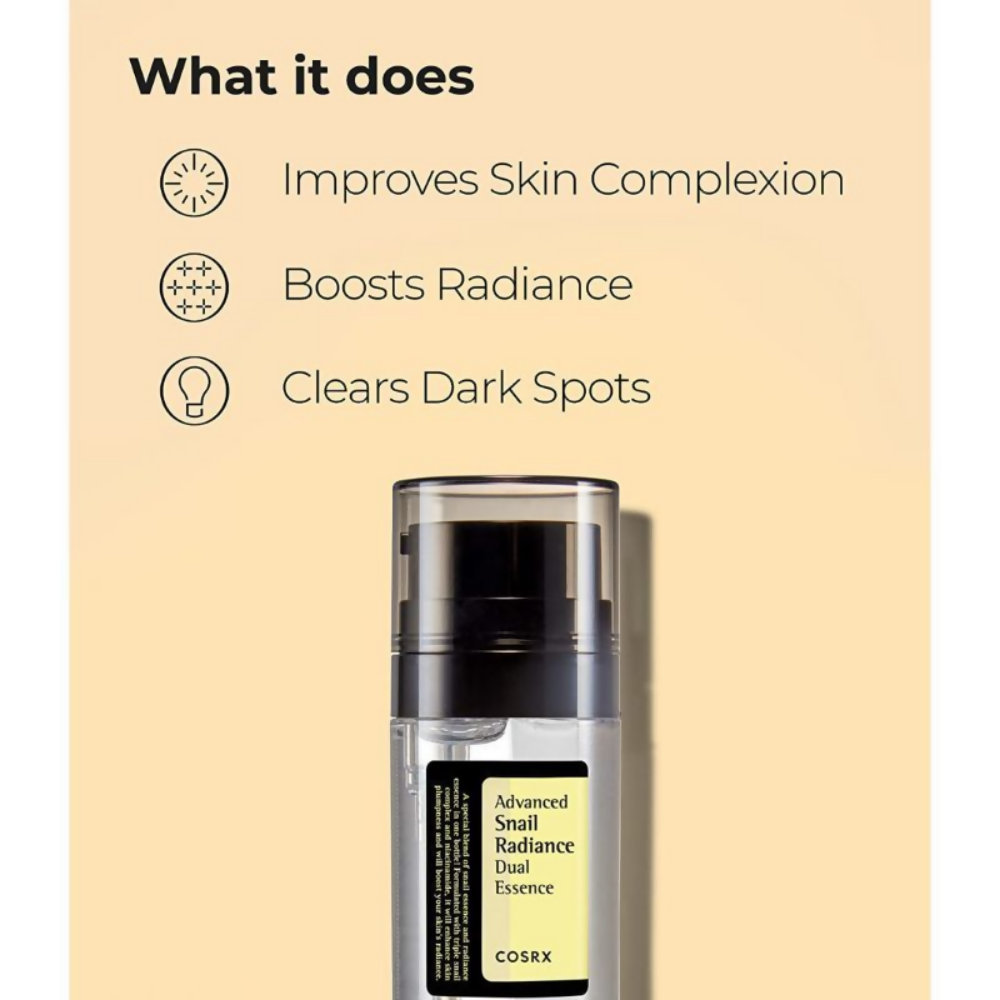 Cosrx Advanced Snail Radiance Dual Essence | Grocsy
