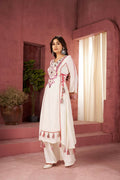 The52 Women's Gorgeous Rayon Fabric Thread Work Straight Kurta Palazzo Set | Grocsy
