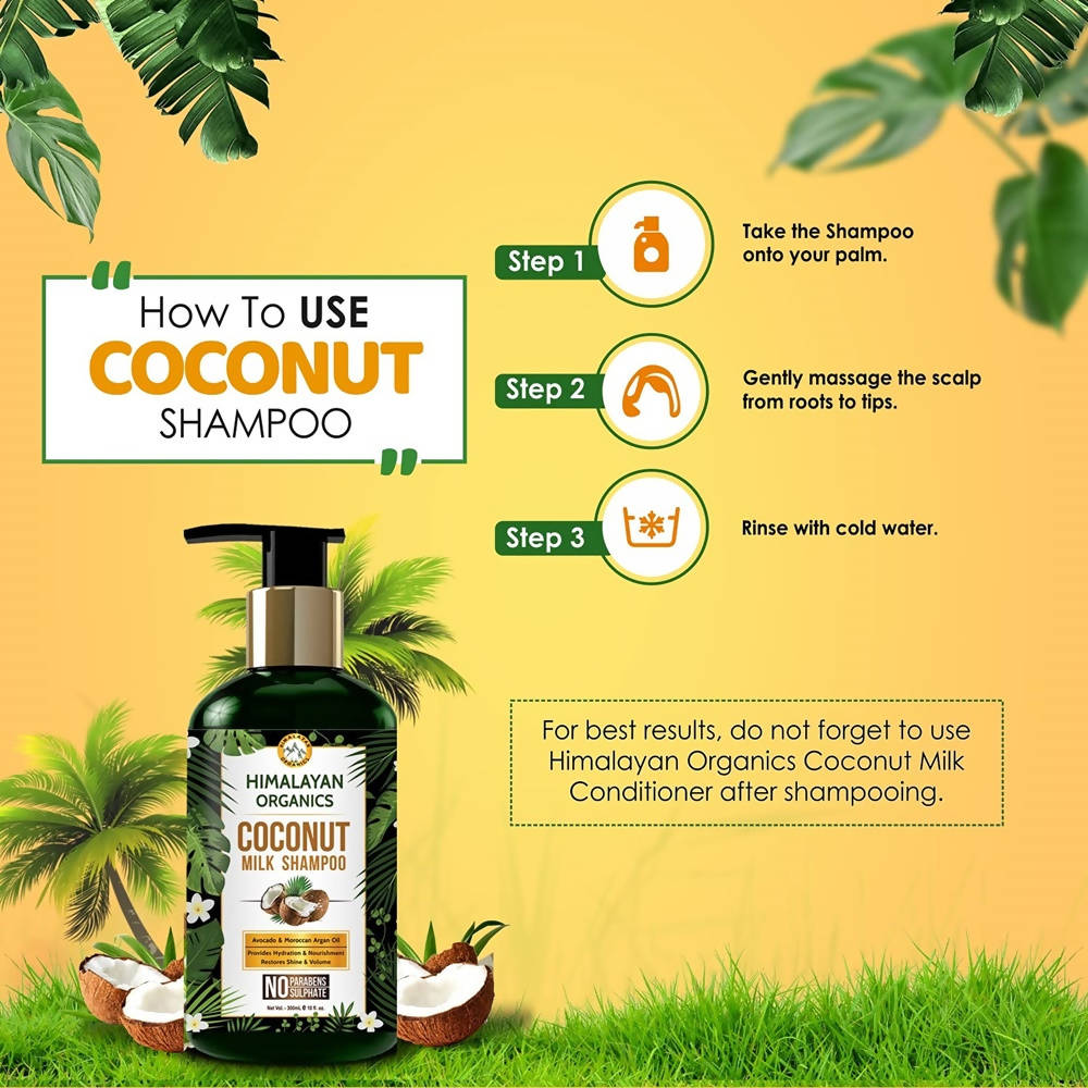 Himalayan Organics Coconut Milk Shampoo | Grocsy