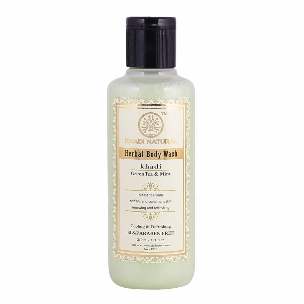 Khadi Natural Green Tea & Mint Herbal Body wash | Grocsy