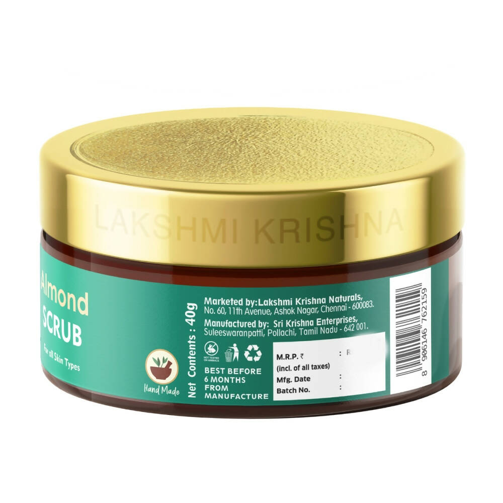Lakshmi Krishna Naturals Almond Scrub | Grocsy