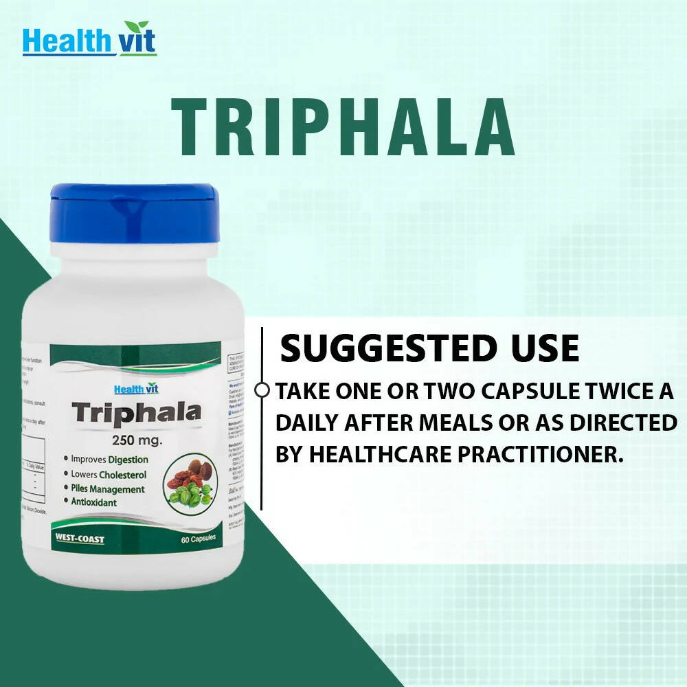 Healthvit Pure Herb Triphala Capsules | Grocsy
