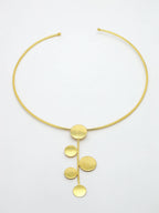 NVR Women Gold-Polished Circular Choker Necklace | Grocsy