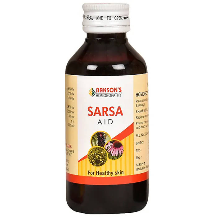 Bakson's Homeopathy Sarsa Aid Syrup | Grocsy