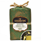 Golden Tips Jasmine Green Tea - Royal Brocade Cloth Bag | Grocsy