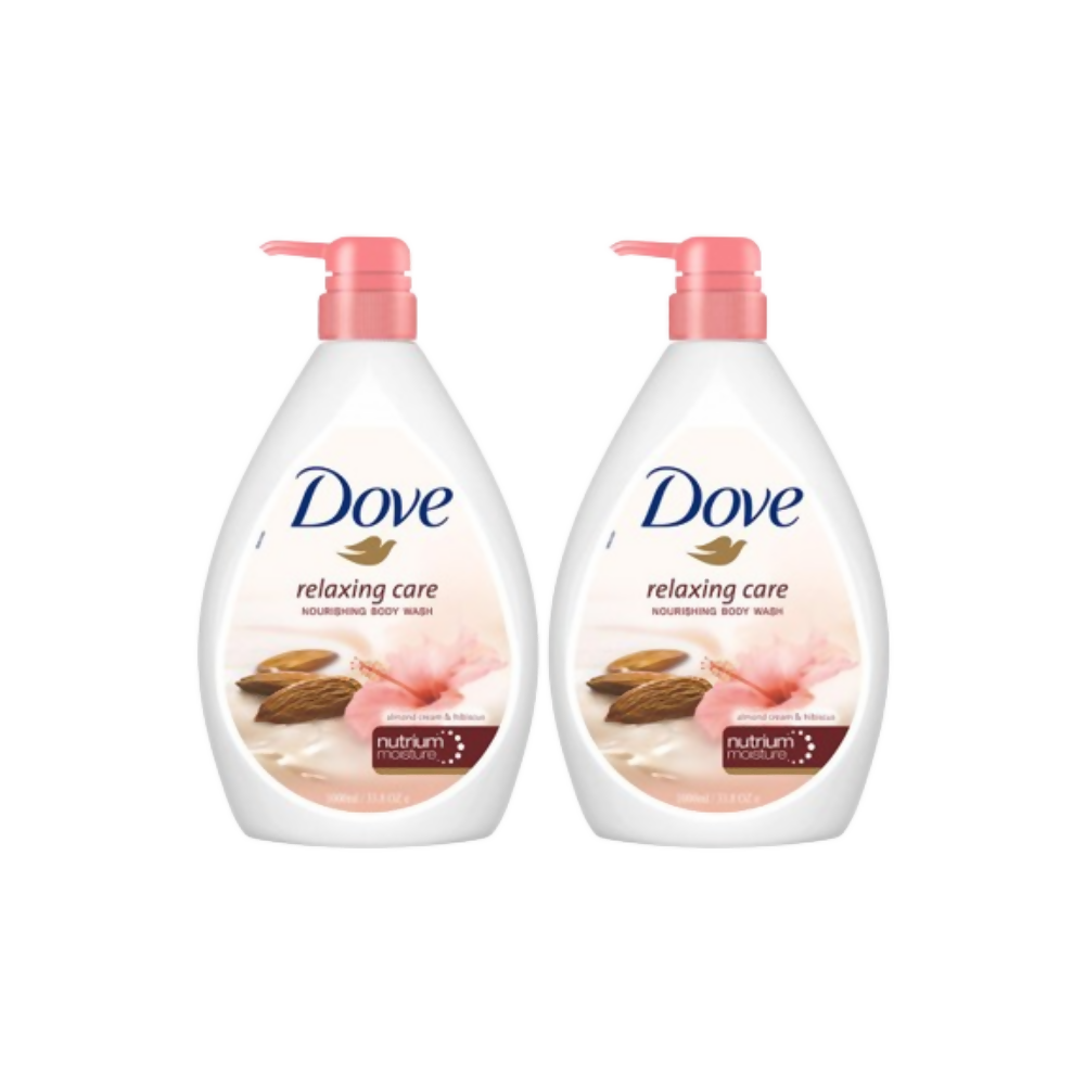 Dove Body Wash - Relaxing Care Almond Cream & Hibiscus Nourishing | Grocsy